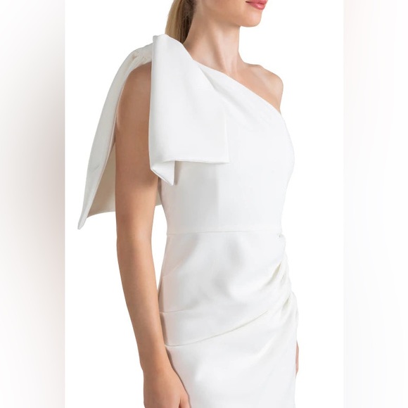 Shoshanna Midnight Paionia One Shoulder White Dress 00/045 - Picture 10 of 14